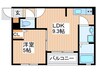 ALEGRIA池田南 1LDKの間取り
