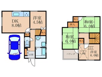 間取図 千里丘東二丁目戸建