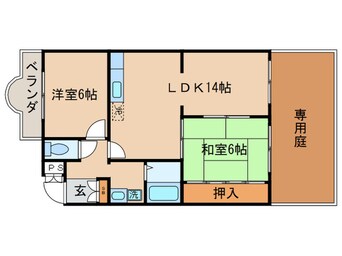 間取図 シャンポール蘭