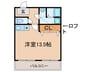ブリリアント・コア 1Rの間取り