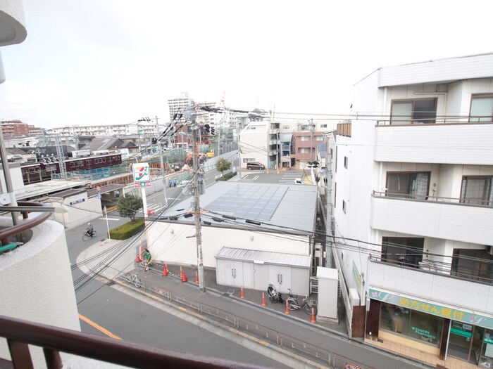 室内からの展望 フラワ－ビル