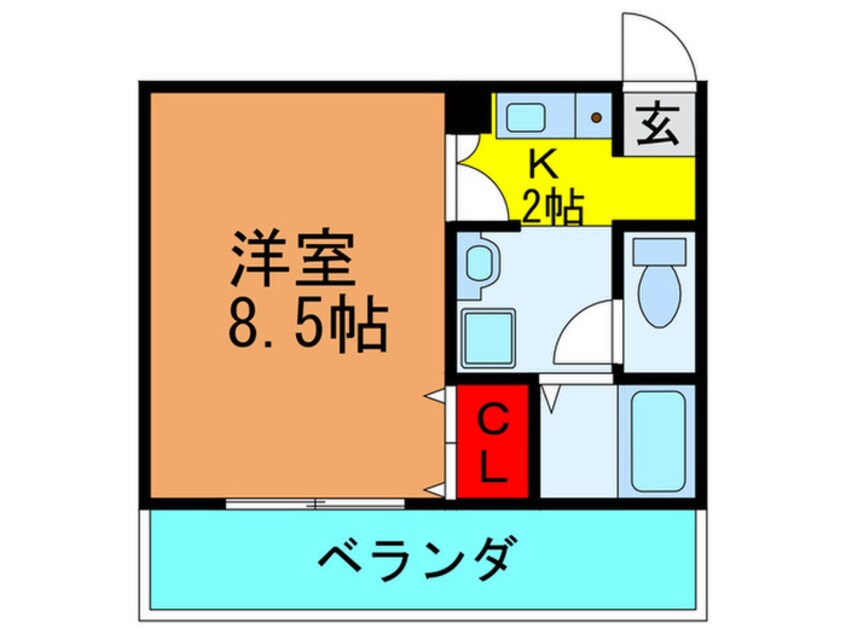 間取図 アデレード長田