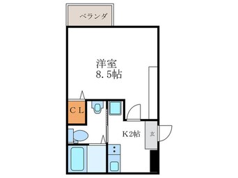 間取図 サントス竪社