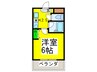 VIVE中之町 1Kの間取り