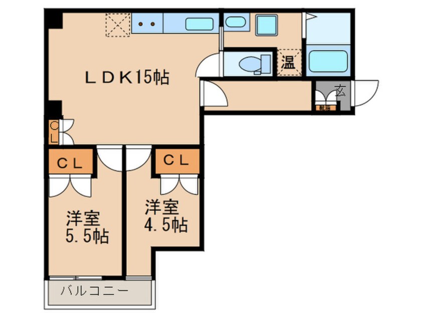 間取図 グランコルベール西院