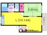メゾン　アブニ－ル 1LDKの間取り