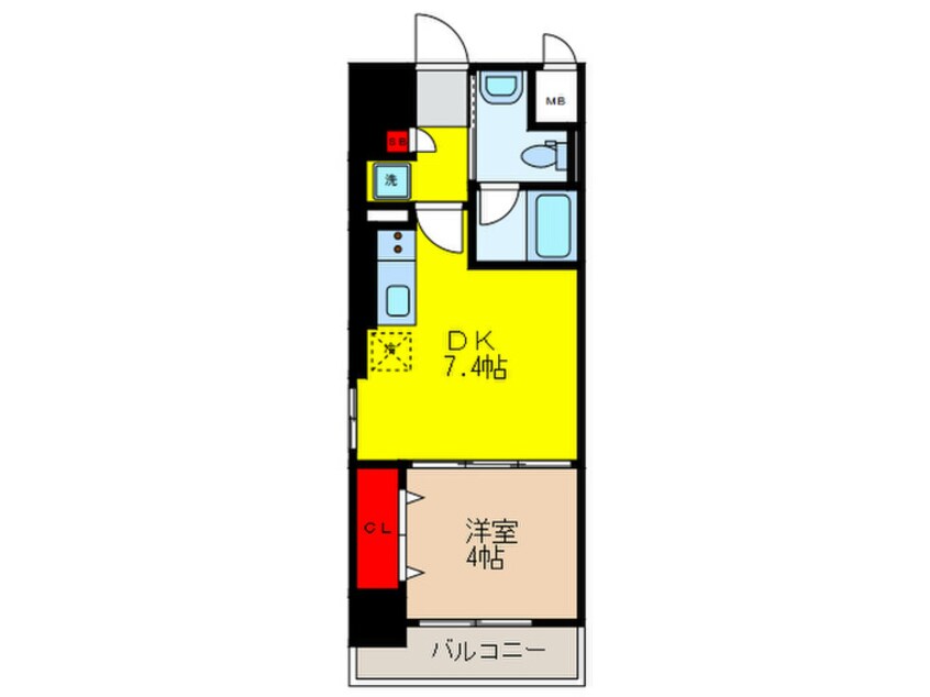 間取図 Ｌa　ＣＡＳＡ京橋