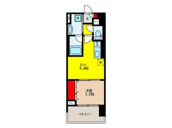 間取図 Ｌa　ＣＡＳＡ京橋