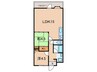 芦屋川ビューハイツ（３１１） 2LDKの間取り