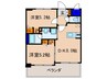 ｴｽﾃﾑﾌﾟﾗｻﾞ京都御所ﾉ内REGIA(213) 2DKの間取り