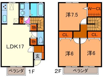 間取図 タウンハウス宝塚Ⅱ