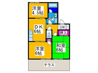 間取図 エコ－ガ－デンハイツ百舌鳥Ａ