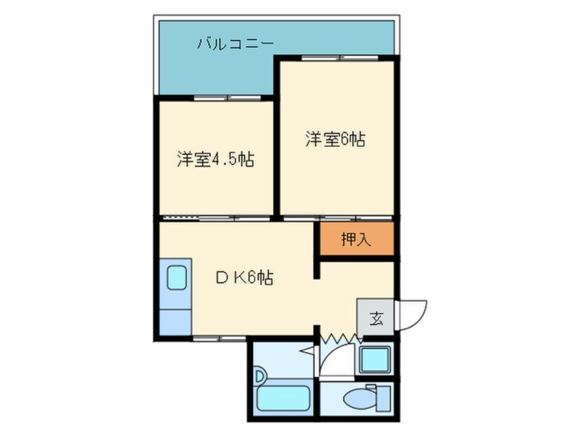 間取図 ハイライフひばりヶ丘