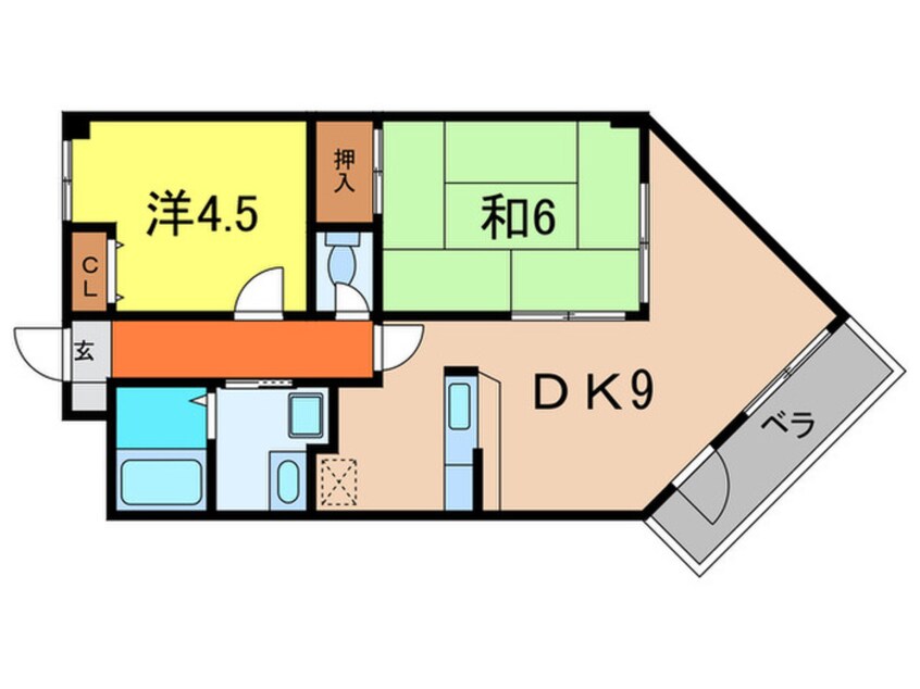 間取図 グロリオーサ門戸