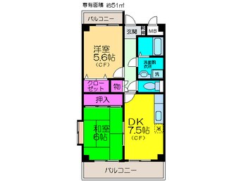 間取図 アルカディア箕輪