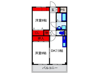 間取図 アルカディア箕輪