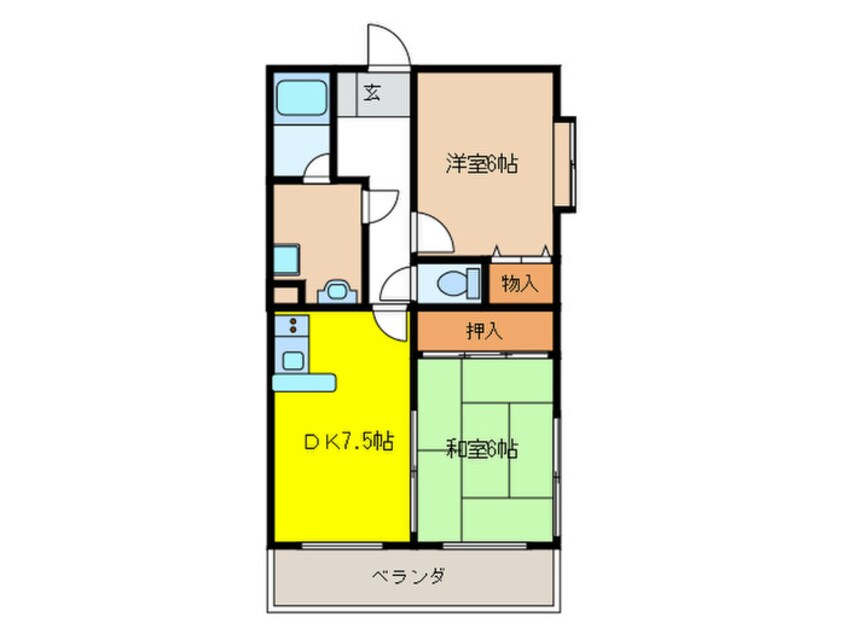 間取図 ＳＴハイツ照ヶ丘