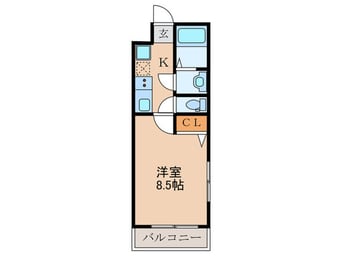 間取図 仮)フラッティ谷口園町