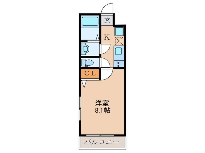 間取り図 仮)フラッティ谷口園町
