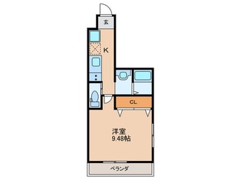 間取図 仮)フラッティ谷口園町