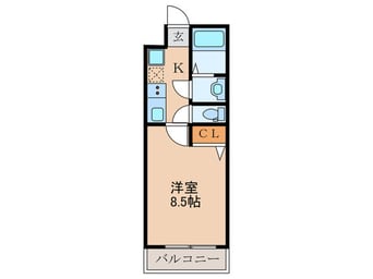 間取図 仮)フラッティ谷口園町
