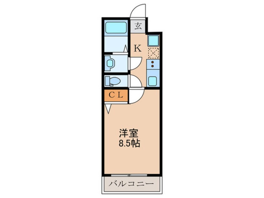 間取図 仮)フラッティ谷口園町