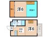 ボンボニエ－ル 2DKの間取り