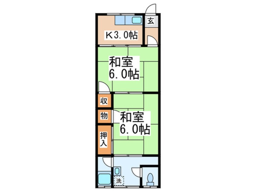 間取図 むつみ荘