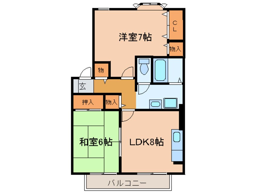 間取図 カムールヨシカワ