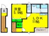 ルナヴォワール 1LDKの間取り