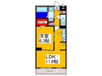 間取図 メゾンルミネ若松