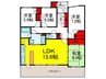ﾈﾊﾞｰﾗﾝﾄﾞ箕面潤水館(602) 4LDKの間取り