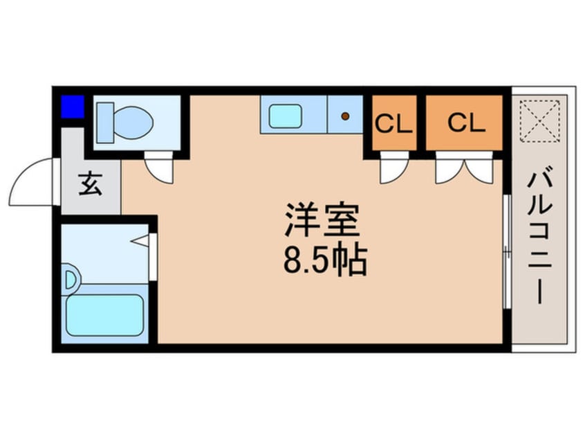 間取図 グランドハイツ柴原　B棟
