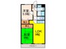 薮内マンション 2LDKの間取り