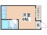 ハイツローズ 1Rの間取り