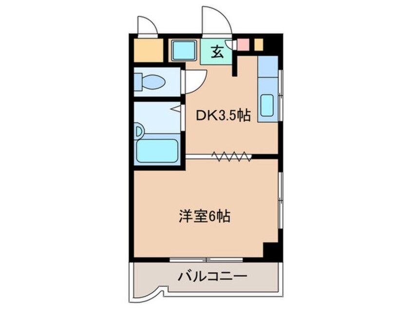 間取図 シャルマンフジ甲子園口壱番館