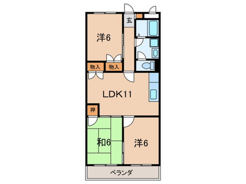 間取図 ハイツメルシ－