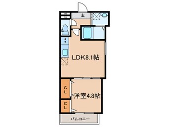 間取図 フジパレスJR塚口駅東