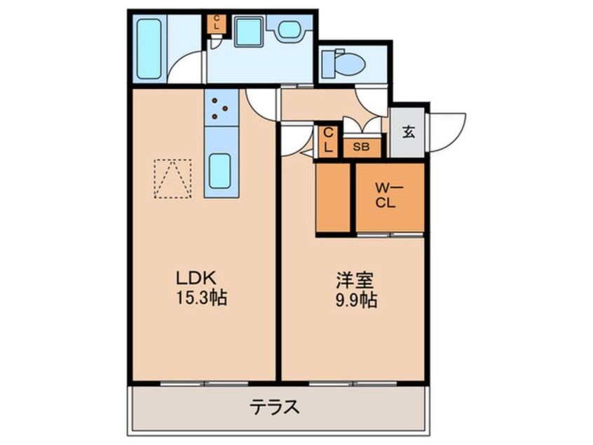 間取図 仮)シャーメゾン太秦天神川
