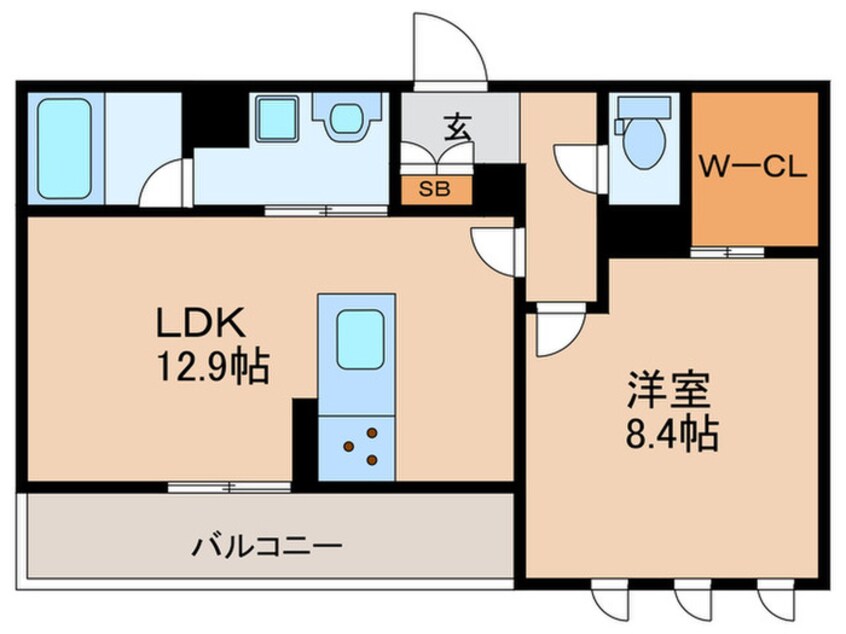 間取図 仮)シャーメゾン太秦天神川