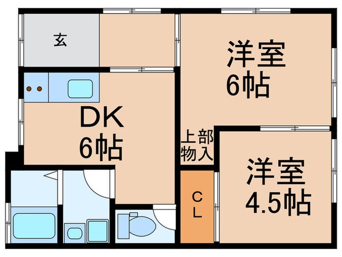 間取り図 ヴィラ東中浜