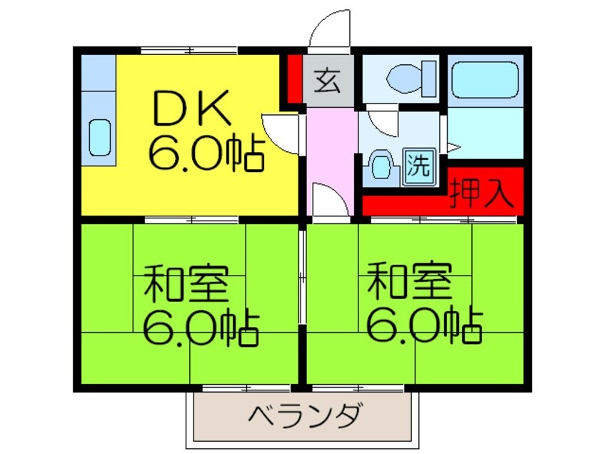 間取図 サンビレッジ枚方Ａ棟