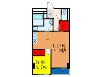 間取図 プール・トゥジュールブラン