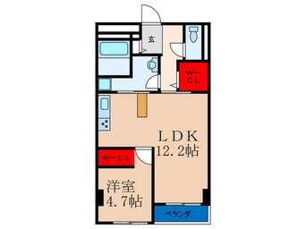 間取図 プール・トゥジュールブラン