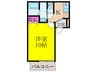 MAISON DE MUGET WEST 1Kの間取り