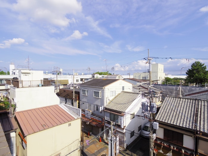 室内からの展望 ノ－ブル淀