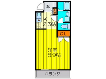 間取図 アヴェ－レ金下Ⅰ