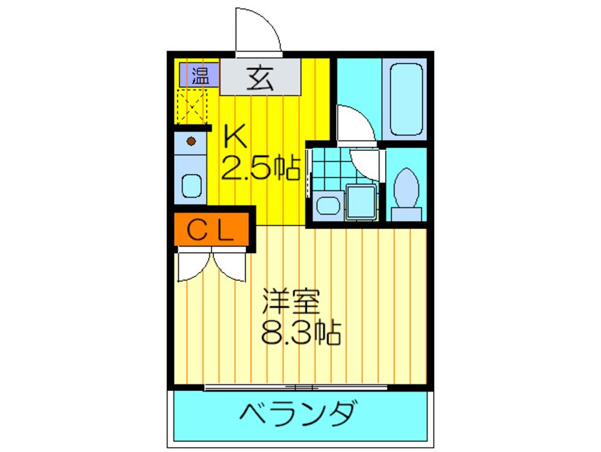 間取図 アヴェ－レ金下Ⅰ