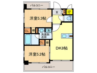 間取図 ｴｽﾃﾑﾌﾟﾗｻﾞ京都御所ﾉ内REGIA(315)