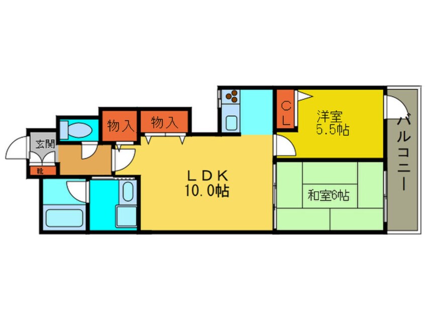 間取図 ﾕﾆﾃｨ西大路